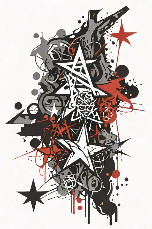 Graffiti Star Alaska Fourteenth Geomatric Lettering