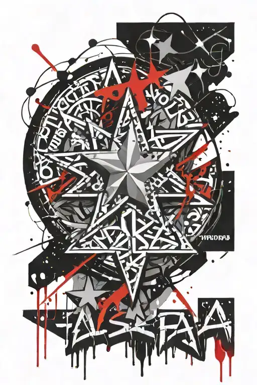 Graffiti Star Alaska Fourteenth Geomatric Lettering Snow