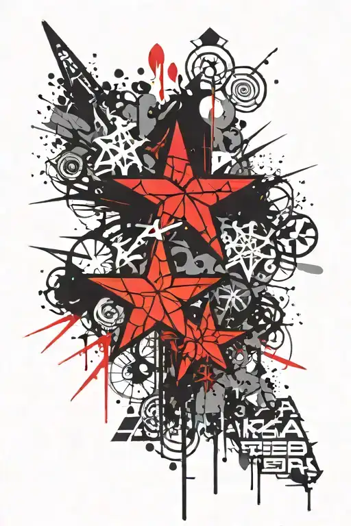 Graffiti Star Alaska Fourteenth Geomatric Lettering 14 Snow