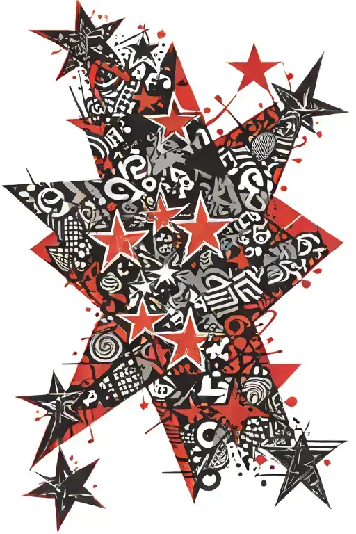 Graffiti Alaska Fourteenth Geomatric Lettering 14 Star