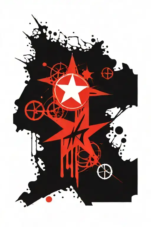 Graffiti Alaska Fourteenth Geomatric Lettering 14 Star