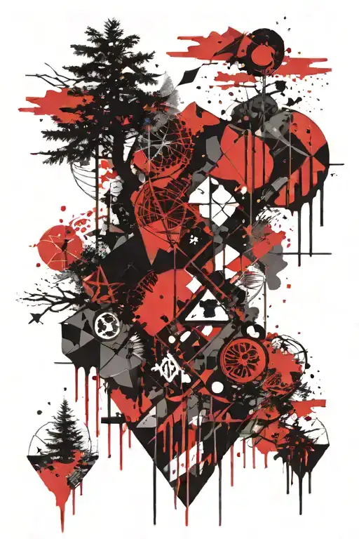 Geometric Design Incorporating Dark Forest