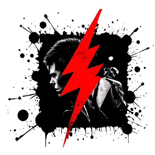 Bowie Lightning Bolt With Ren Gill Symbol
