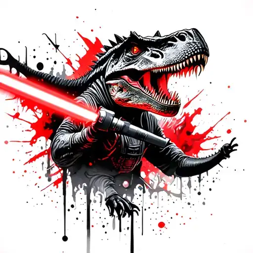 Dinosaur Jedi Lightsaber