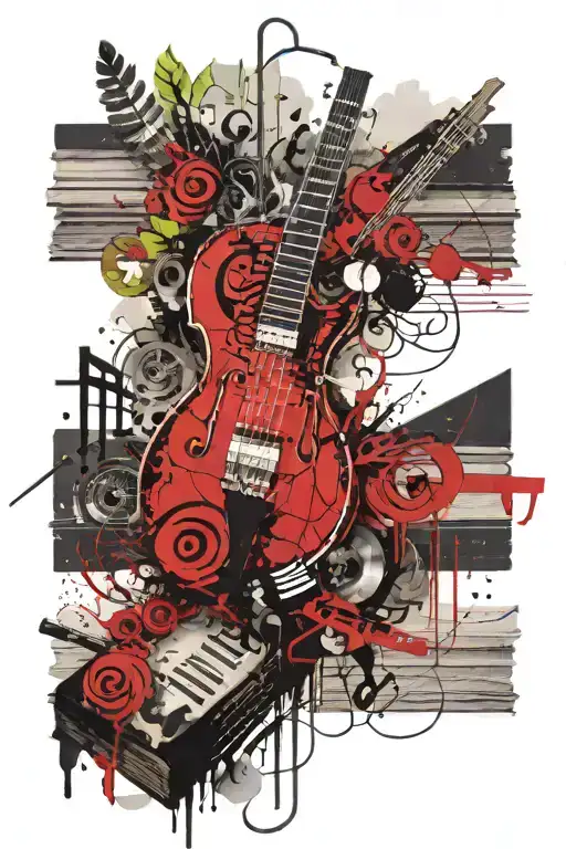 Books And Music Notes