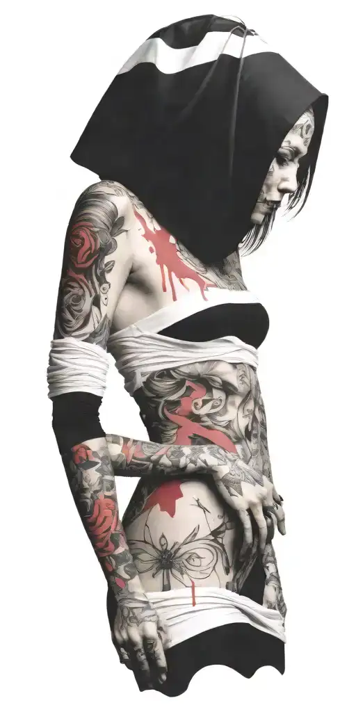 Full Sleeve Nun Smoking