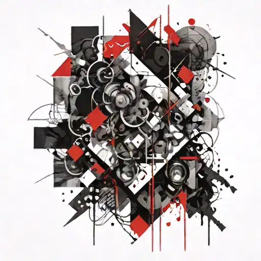 Dark Abstract Geometric Shapes