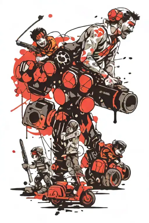 Father With Kids Toy Theme