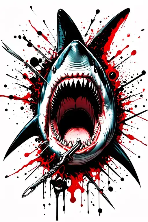 Shark Pierce By Trident