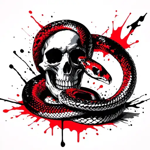 Skull And Snake