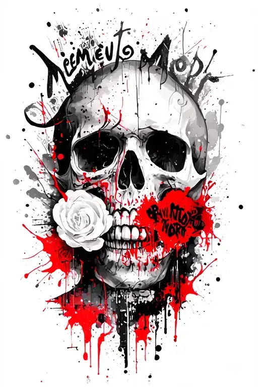 Memento Mori Written Vertically