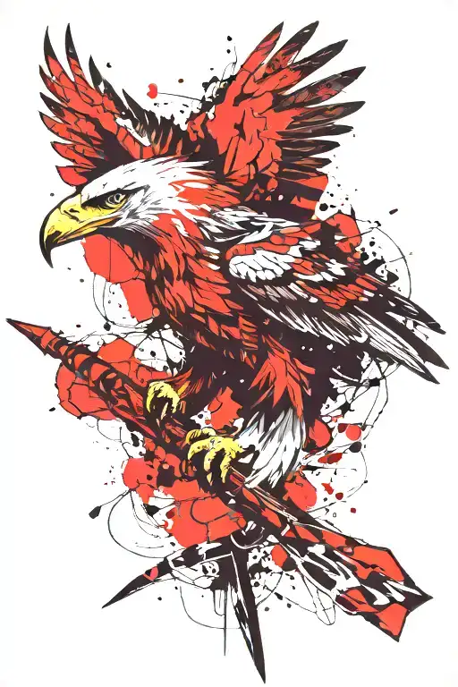 Eagle With Bow Arrows