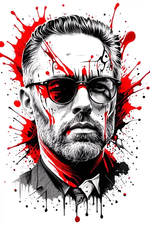 Father Memorial Tattoo Design Combining Elements