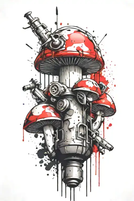 Mushroom Grenade Mixed Together