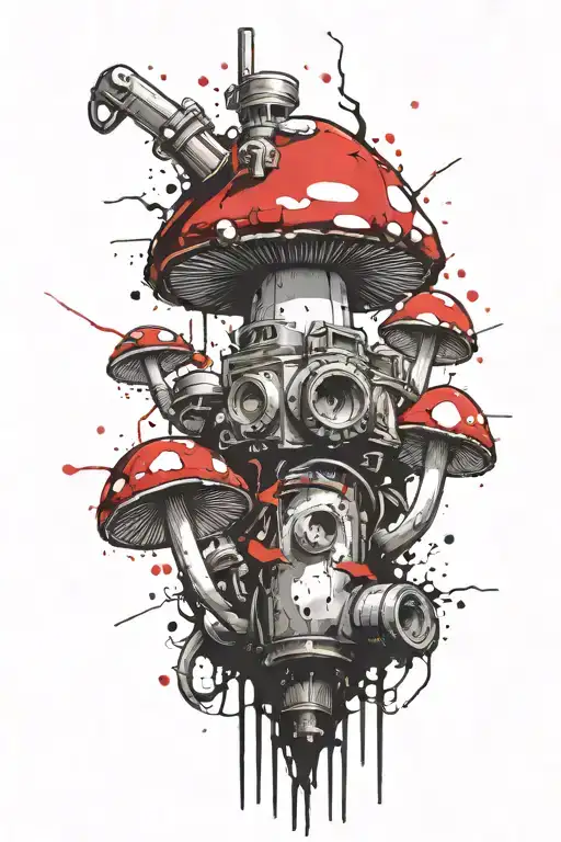 Mushroom Grenade Mixed Together