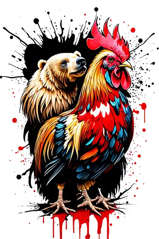 Rooster And Bear