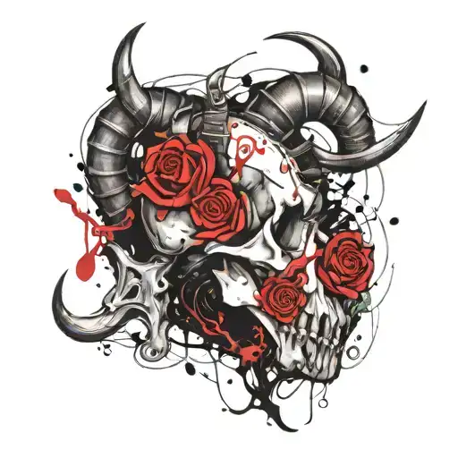 Capricorn Bones And Roses
