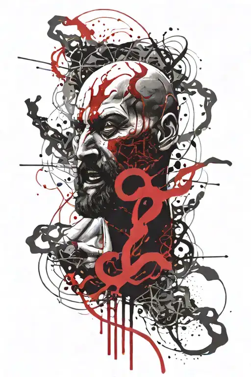 Kratos God Of War Fighting Medusa