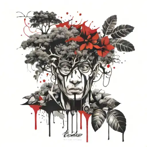 Tree And Elefent Face