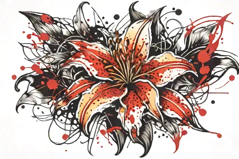 Lily Flower Blooming