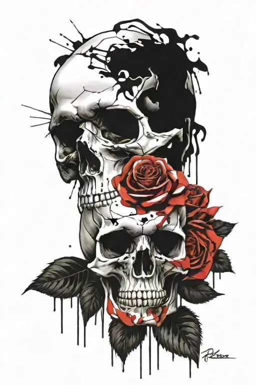 Skull And Roses