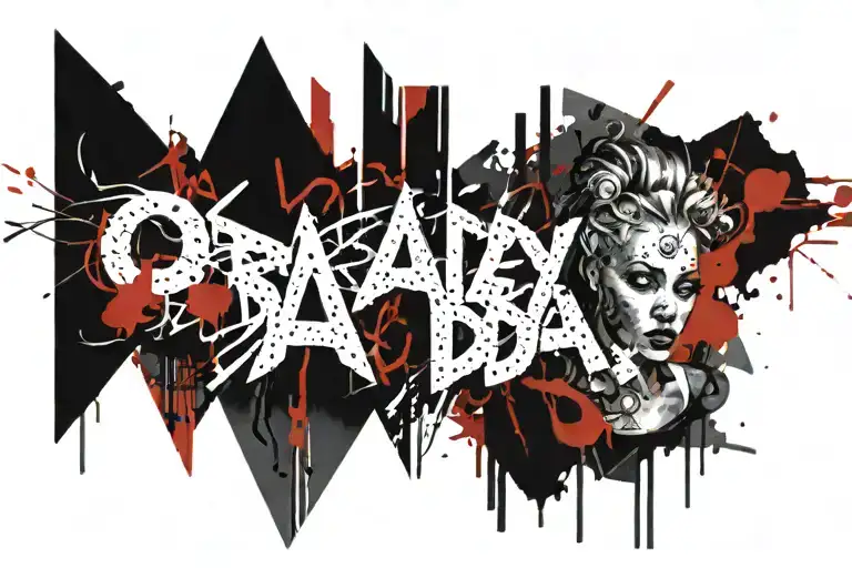 Crazy Daddy Daugther Designe With Letters Picture