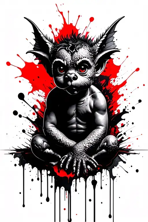 Baphet Cute Baby Gargoyle