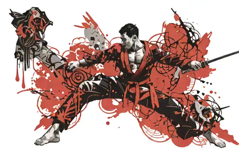 Warrior Tae Kwon Do With Tree