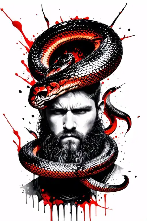 Ragnar Lothbrok In A Snake Pit Full Of Adders