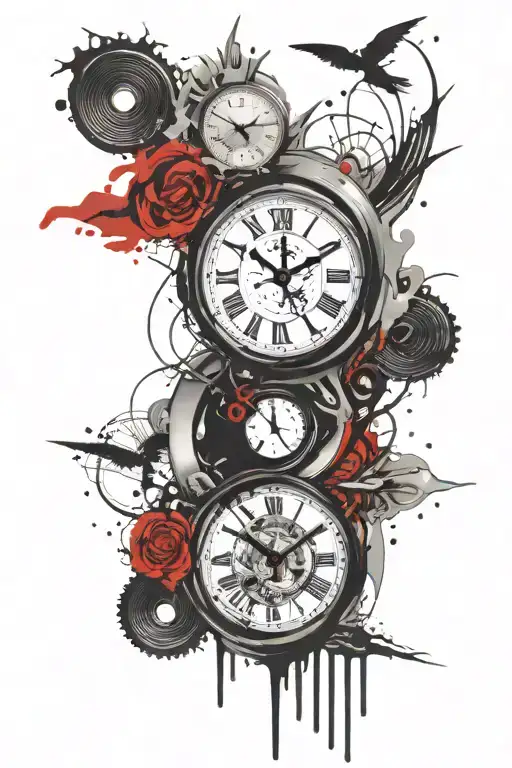 Yin Yang Clock Melting