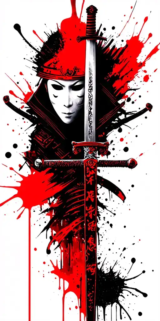 Two Samurai Sword No Face