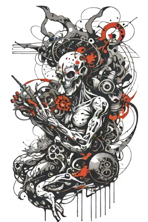 Mythical Alien Being With Organic Apperance And Tripping