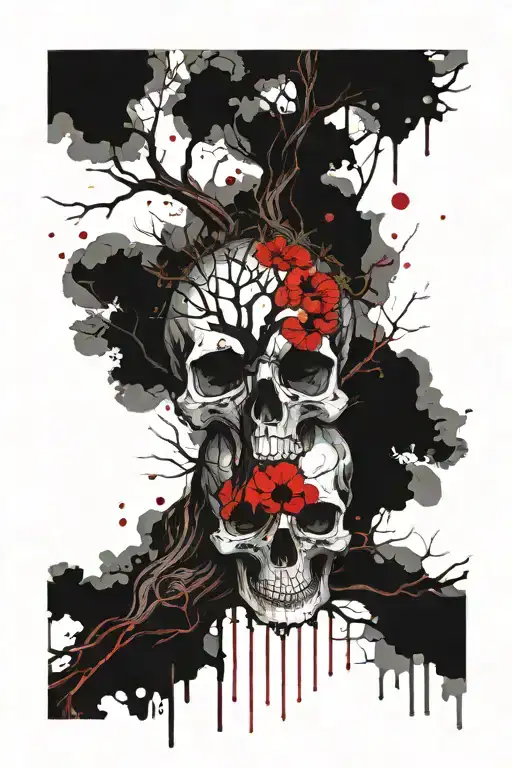 Tree Of Life With Skull