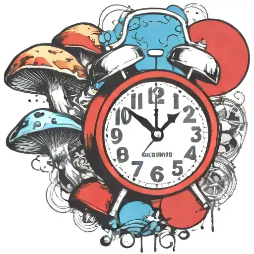Scary Old School Alarm Clock Mushrooms And Freezing