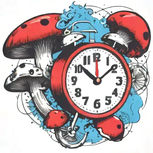 Scary Old School Alarm Clock Mushrooms And Freezing