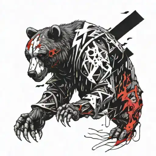 Reaper Holding A Damaged Bear