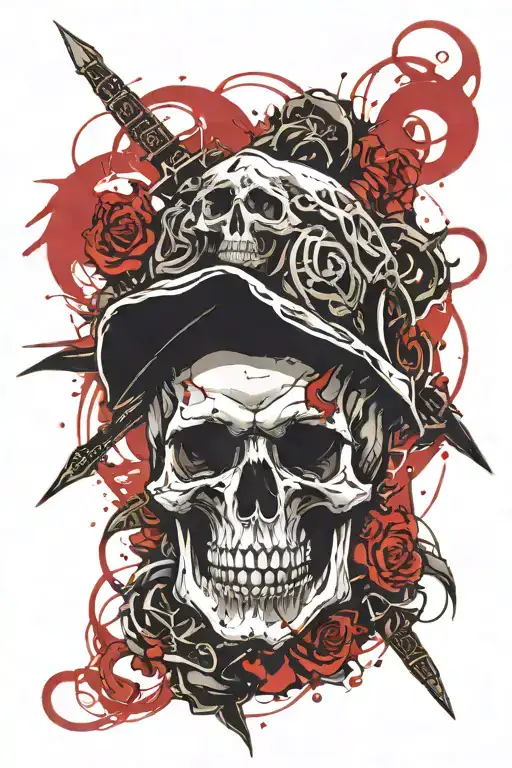 Skull And Grim Reaper Death Seal