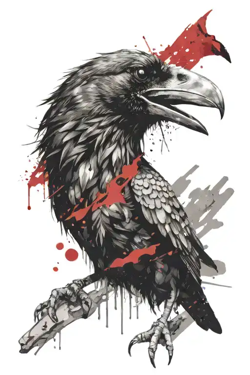 Crow With Mouth Closed