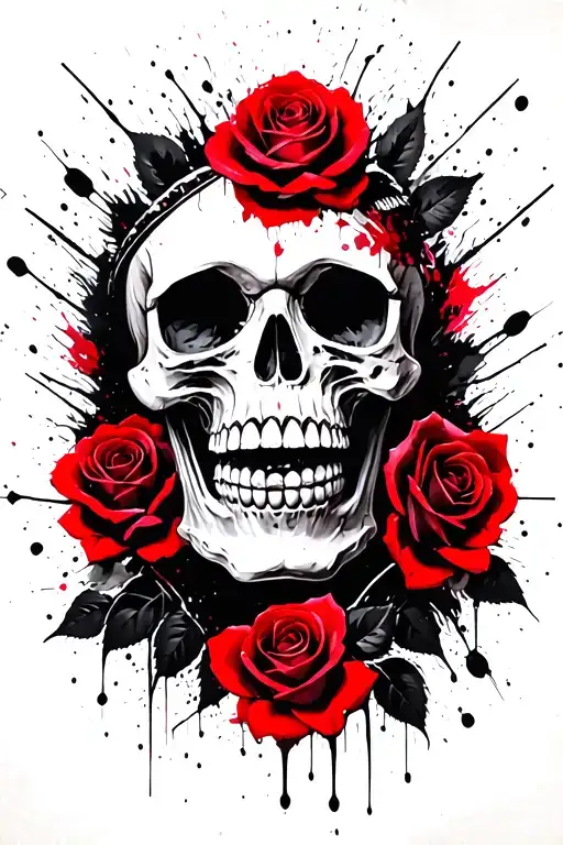 Skull And Roses