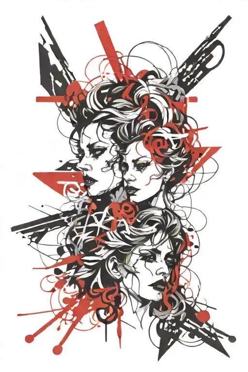 Gemini Sisters Hair Tangled