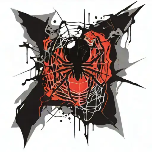 Emo Style Spider Web