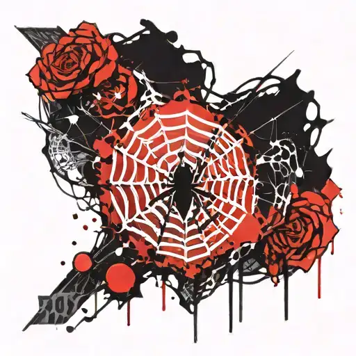 Emo Style Spider Web