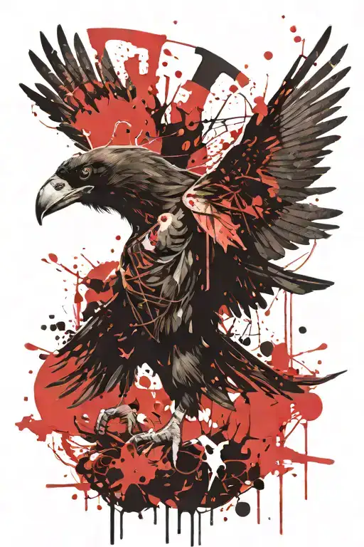 Crow With Cow Being Abducted