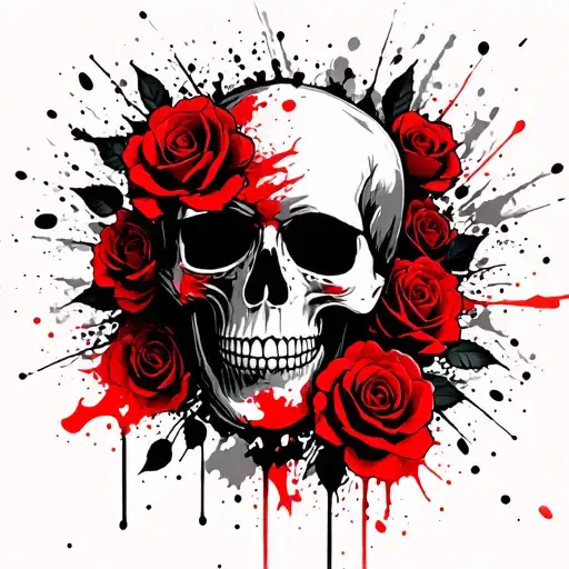 Skull And Roses