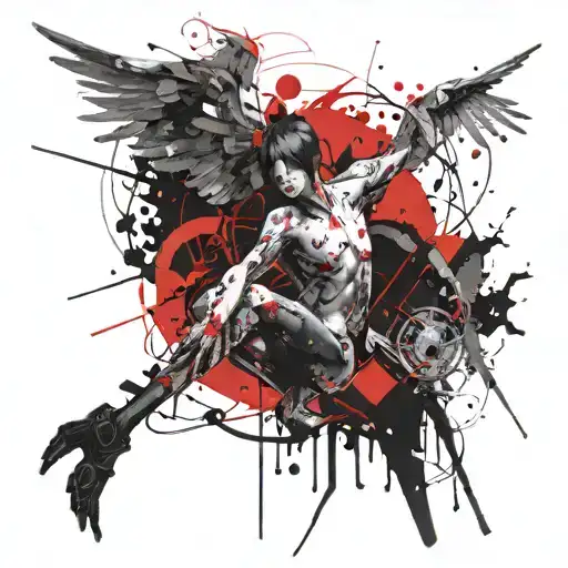 Angel Demon Time Nature Space