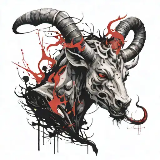 Demon Horns Blood Anger