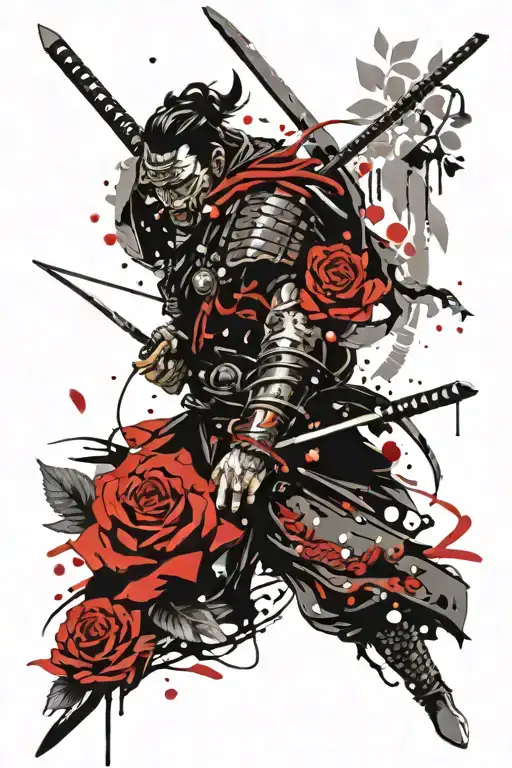Samurai And Roses Growing