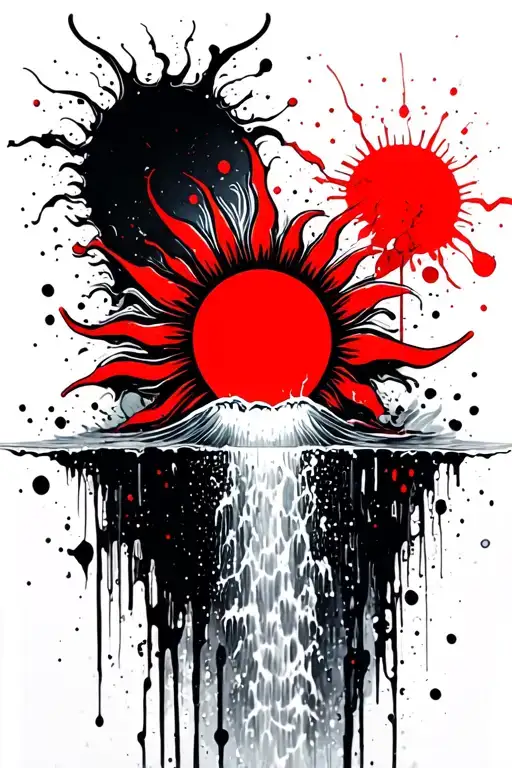 Sun Becomes A Waterfall