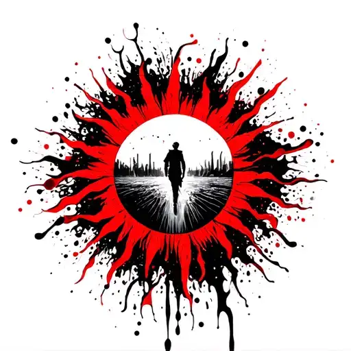 Sun Becomes A Waterfall