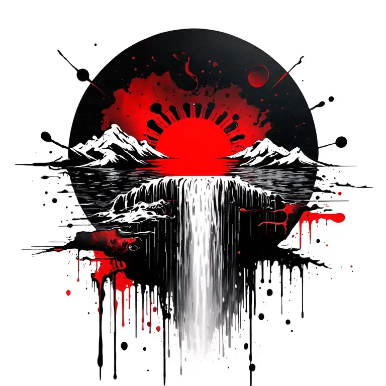 Sun Becomes A Waterfall